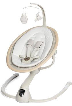 Maxi Cosi Cassia Baby Swings for Infants: Smart Portable Baby Swing with Music, Lightweight & Foldable Baby Swing, 360 Rotation Infant Swing, Classic