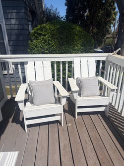 Adirondack chairs- white 4