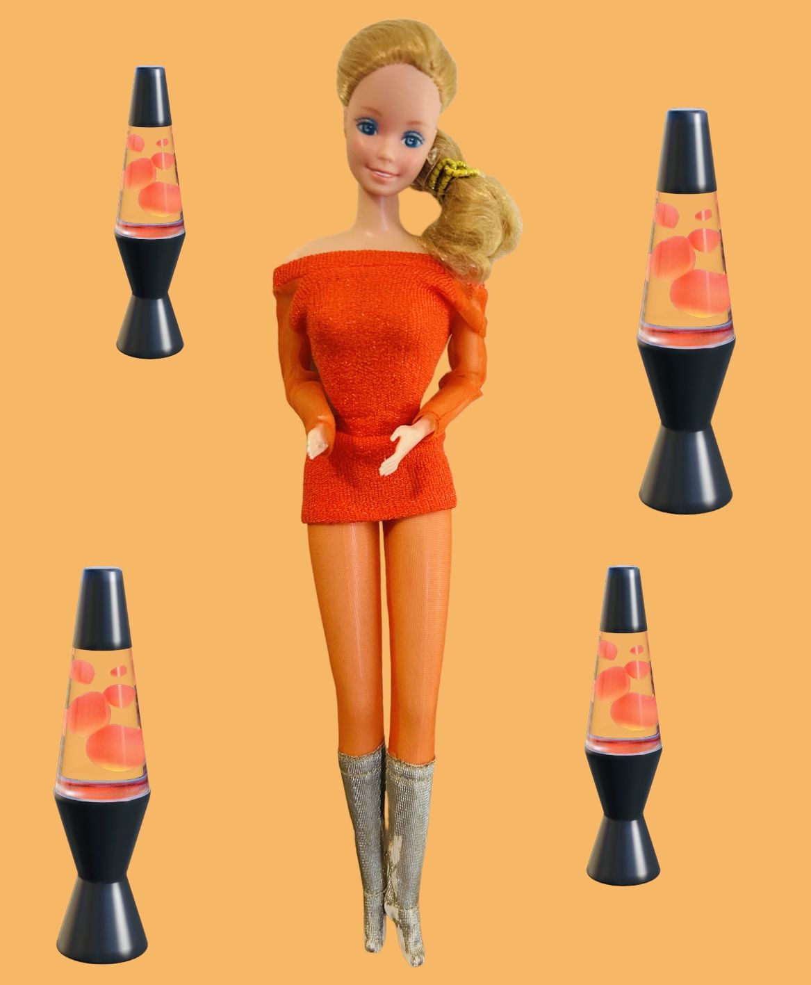 Vintage 1966 Twist N Turn Mattel Barbie W/ Vintage Outfit