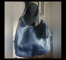 “Michael Kors Navy Leather Hobo Bag – Excellent Condition” 
