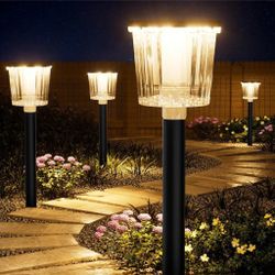 8 Pack Solar Pathway Lights $45
