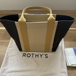 Rothy’s The Essential Tote – Ink & Ivory – Like New w/ Dust Bag