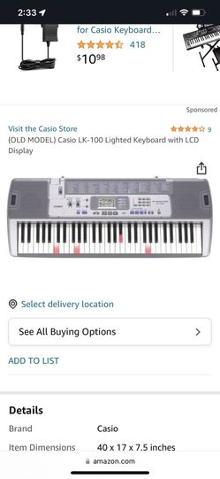 Casio LK-100 Lighted Keyboard 