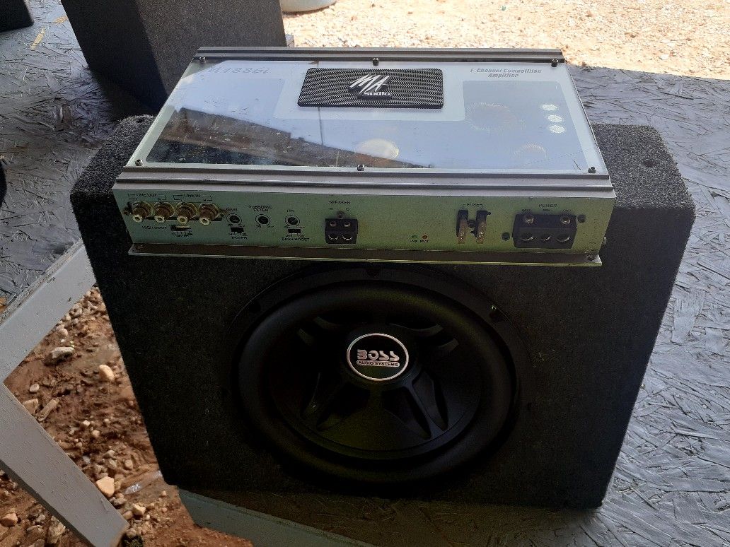 Shollow Mount 12 And Amp...small Space Bass Package