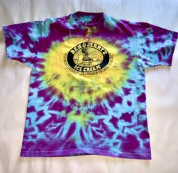 Vintage Ben & Jerry’s Tie Dye T-Shirt XL Anvil USA Ice Cream Graphic 90s Style