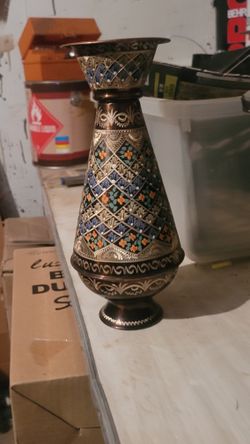 VINTAGE HAND PAINTED TURKISH VASE