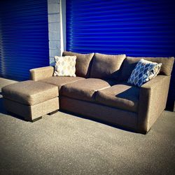 Dark Brown Large Sectional Sofa