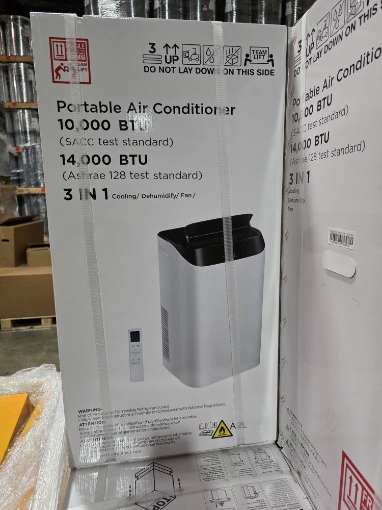 14000 BTU Portable Air Conditioners with Remote Control, 3-in-1 Free Standing Cooling AC Unit with Fan & Dehumidifier, Cools Room up to 700 sq.ft,