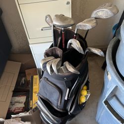 Golf Clubs And Bag 