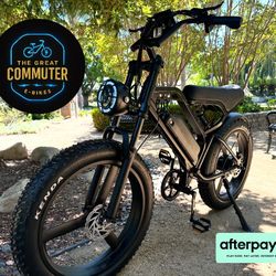 🚨 1500W Fat Tire Electric E-Bike | 32 MPH + Remote Alarm