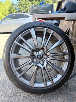 Q50 red sport wheels awd and rwd