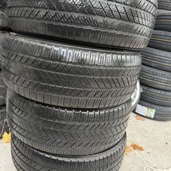 275/55R20 4 used tires  Bridgestone 