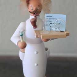 traditional German handcrafted wooden incense smoker chemist