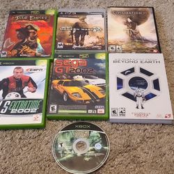 OG Xbox Games, Ps3 Game, 2 PC Games One Comes With Poster