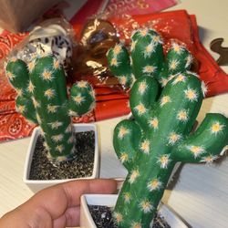 Mini Fake Cactus Plants 