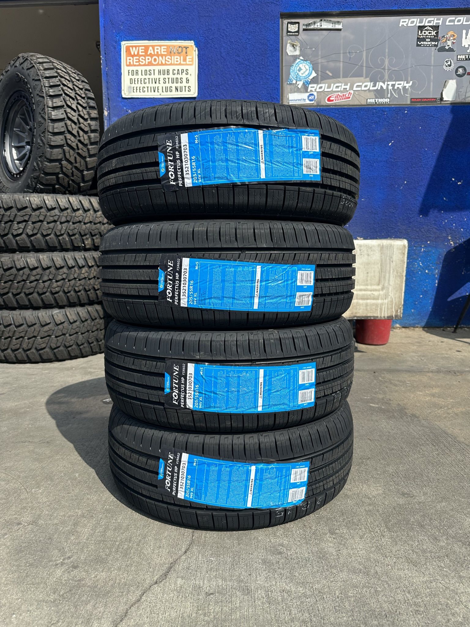 205/55R16 FOUR NEW TIRES WITH FREE ALIGNMENT
