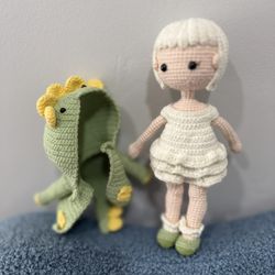 🧶handmade Crochet Dragon Girl