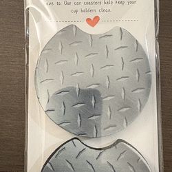 Pair of car coasters