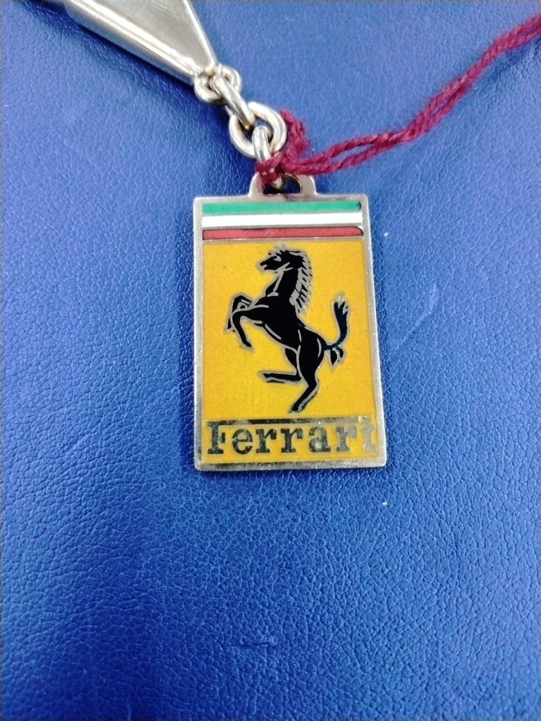 Gold Ferrari Keychain