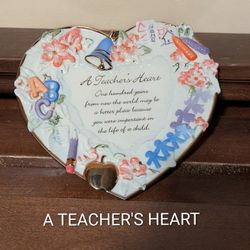 Teacher's Heart Shaped  Hanging  Thoughtful Gift