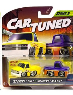 Car Tuned Series 9 Chevy C10 & 454 SS Die-Cast 2-Pack