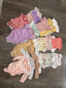 Baby Girl Onesies 0-9 months