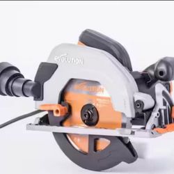 15 Amp 7-1/4 in. Circular Saw with LED Light, Electric Brake, 13 ft. Rubber Power Cord and Multi-Mat
