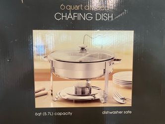 6 Quart Divided Chafing Dish