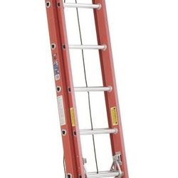 THREE Werner fiberglass Ladders 