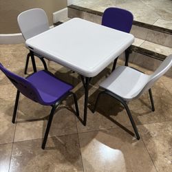 Lifetime Kids 4 Stackable Chairs & Folding Table 