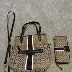 Coach Handbag And Coach Wallet