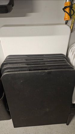 Folding tables and chairs