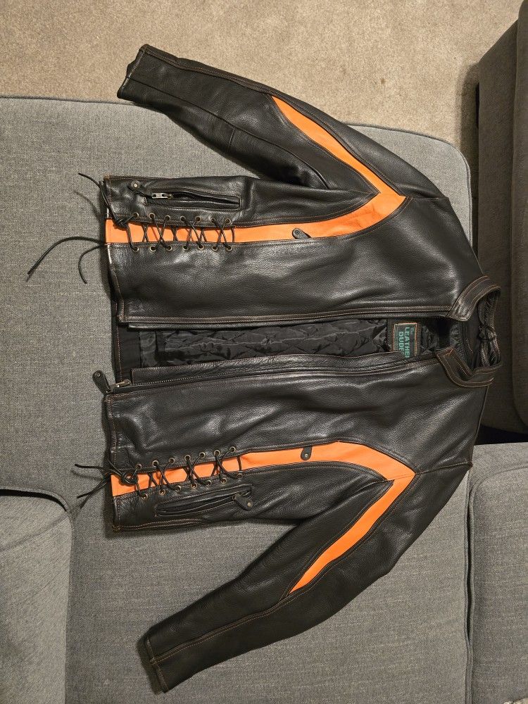 Leather Motorcycle Jacket 