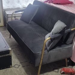 Gold Grey Couch