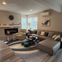 Luxury Leather Couches Sofa Sits 4~8