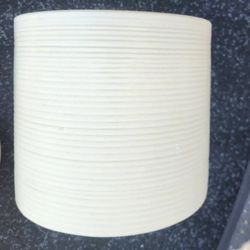 Mid-century Studio McGee Stoneware Vase/Flower Threshold Studio McGee Stoneware Vase/Flower Pots Set Of 3 Crème Colored 7.5" Tall8.5" Wide   Set Of 3 