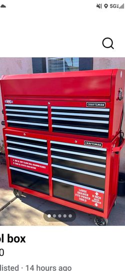 52in Craftsman 2000 Series tool cabinet features 18 drawers