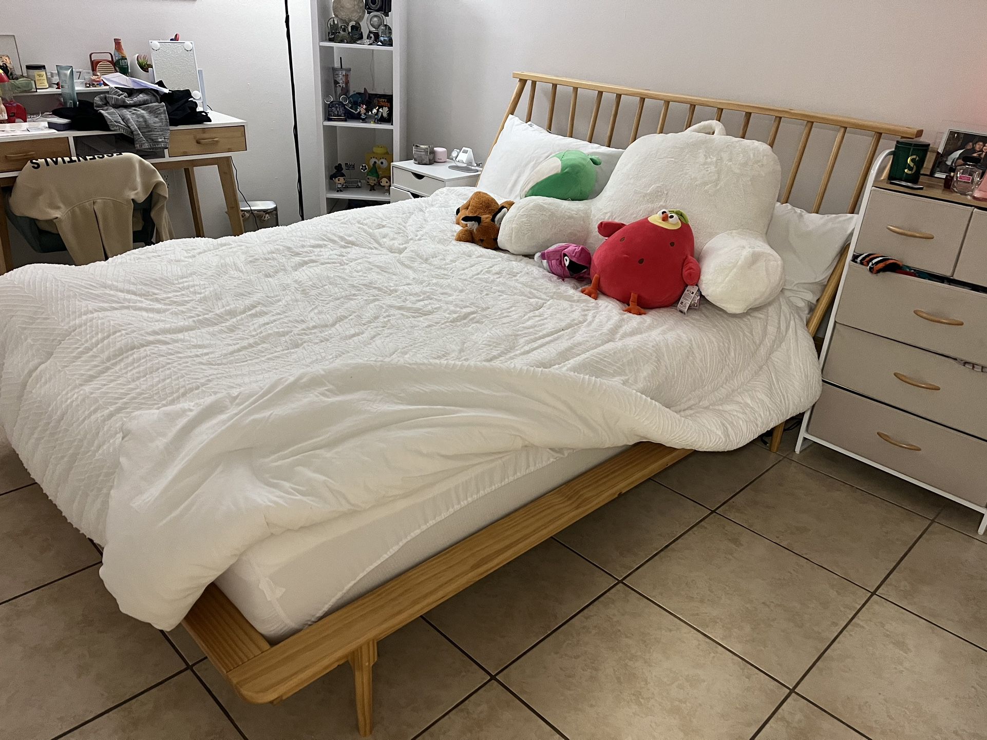 FREE Used Queen Size Bed (NO Mattress)