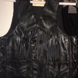 Leather vest