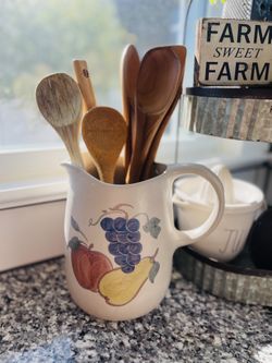 Vintage Stoneware Pitcher