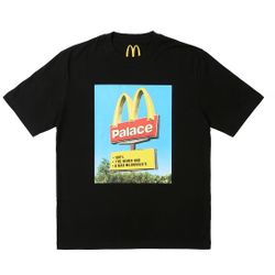 (BRAND NEW) Sz S PALACE  X Mc DONALDS BLACK T-SHIRT 