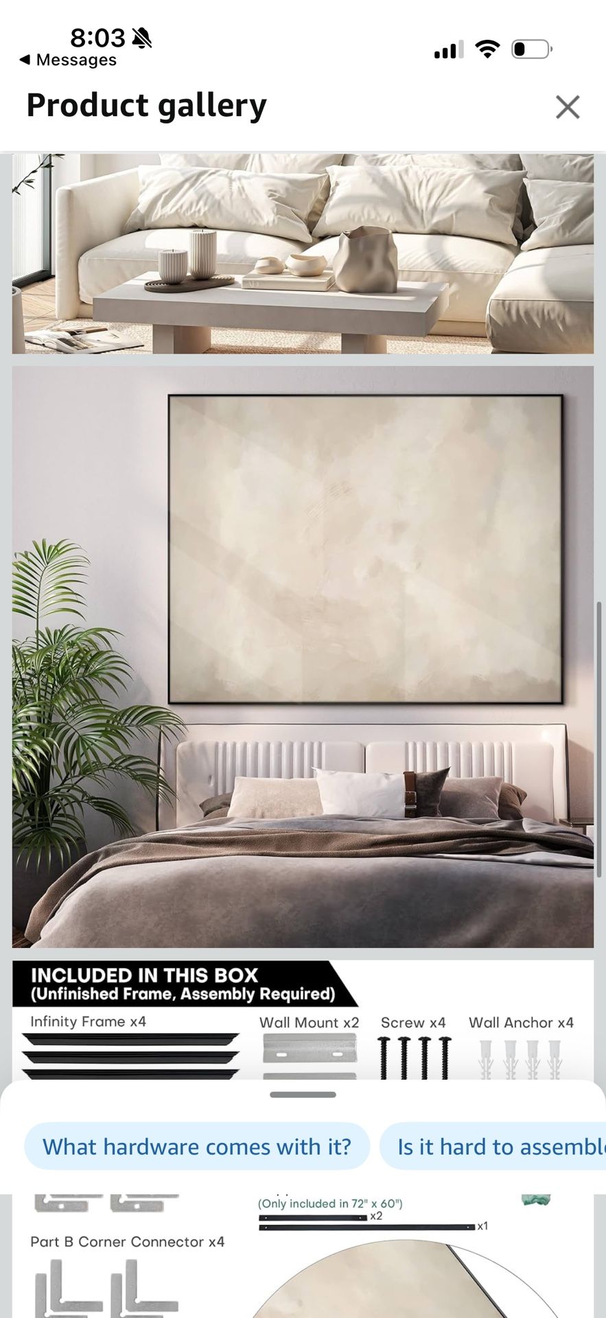 XL Frame Wall Art - Neutral