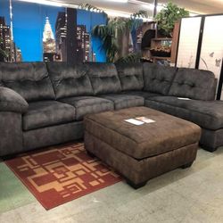 Gray Sectional In Stock For Immidiate Delivery 