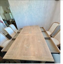 Table with 6 Upholstered Chairs