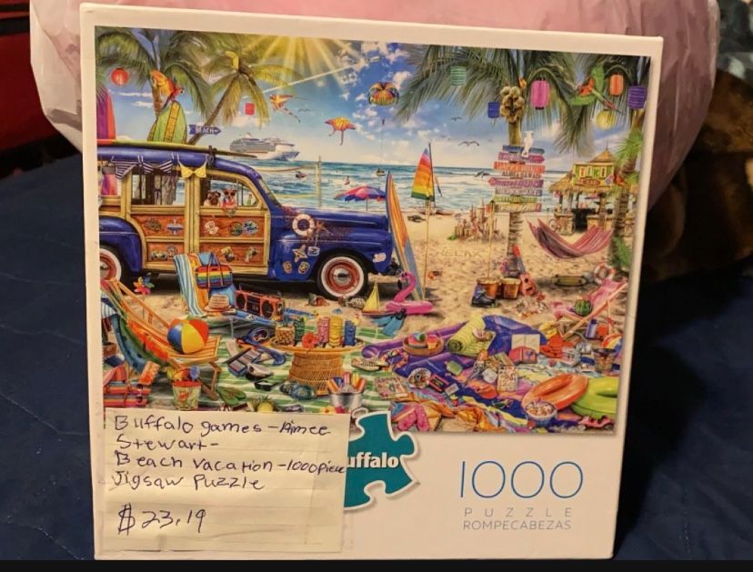 Buffalo Games - Aimee Stewart - Beach Vacation - 1000 Piece Jigsaw Puzzle