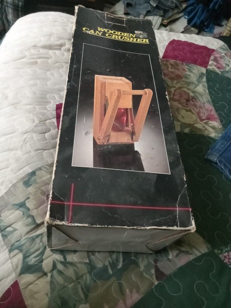 Wooden Can Crusher With Box!1992.