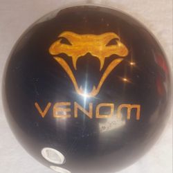15LB Motiv Black Venom Bowling Ball