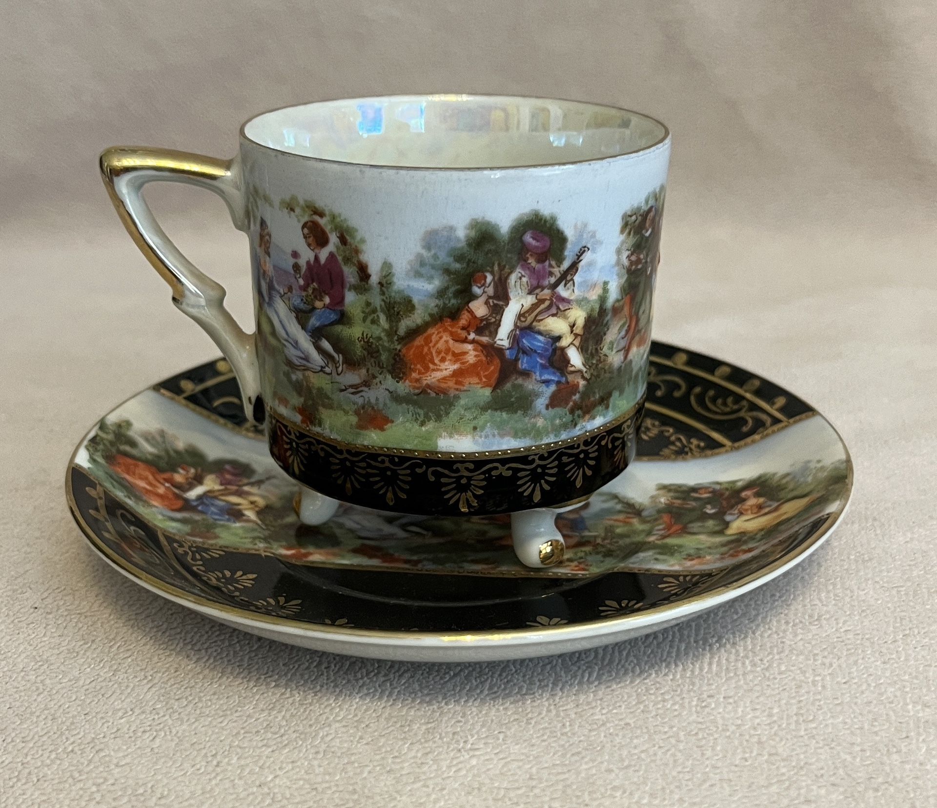 Vintage LEFTON CHINA Hand Painted Cup And Saucer
