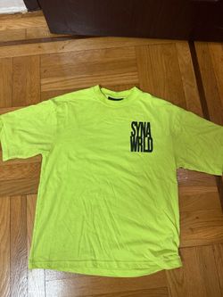Central cee authentic Syna world electric green tshirt