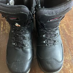 Red Wing Blk Steel Toe Boots